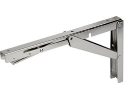 Tafelbladhouder Klapbaar - 150 kg - Rvs 316 - Inklapbare plankdrager - Klapbare schapdragers