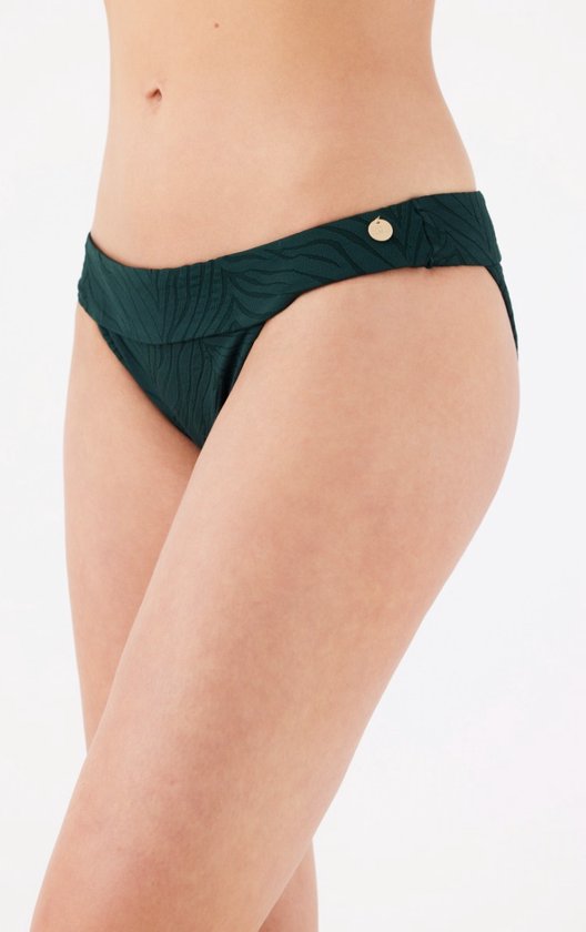 ten Cate Beach tanga bikini brief jacquard zebra green voor Dames | Maat 36