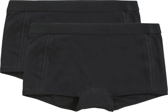 ten Cate Basics shorts zwart 2 pack voor Meisjes | Maat 170/176
