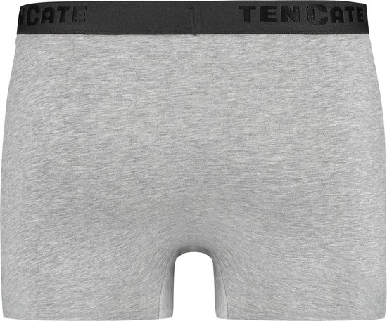 Lichtgrijze shorty met zwarte tailleband met 'TENCATE' logo.
