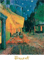 Vincent van Gogh - Café au Nuit - Kunstposter - 40x50 cm