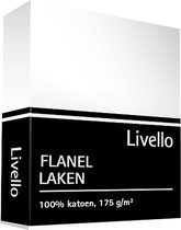 Livello Laken Flanel White 160x270