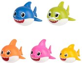Baby Shark - Comansi speelfiguren set - Baby - Papa - Mama - Opa - Oma - hard plastic - Badspeelgoed - 9 cm