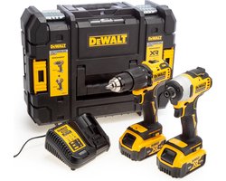 DEWALT DCK2062P2T COMBOSET 18V 5,0AH LI-ION - DCD709 ACCUKLOPBOORMACHINE + DCF809 SLAGSCHROEVENDRAAIER