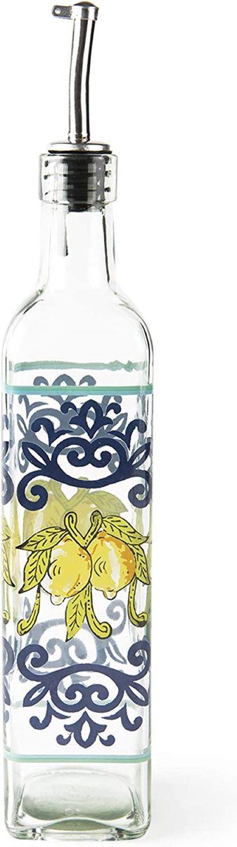 Excelsa Amalfi oliefles met schenktuit, glas