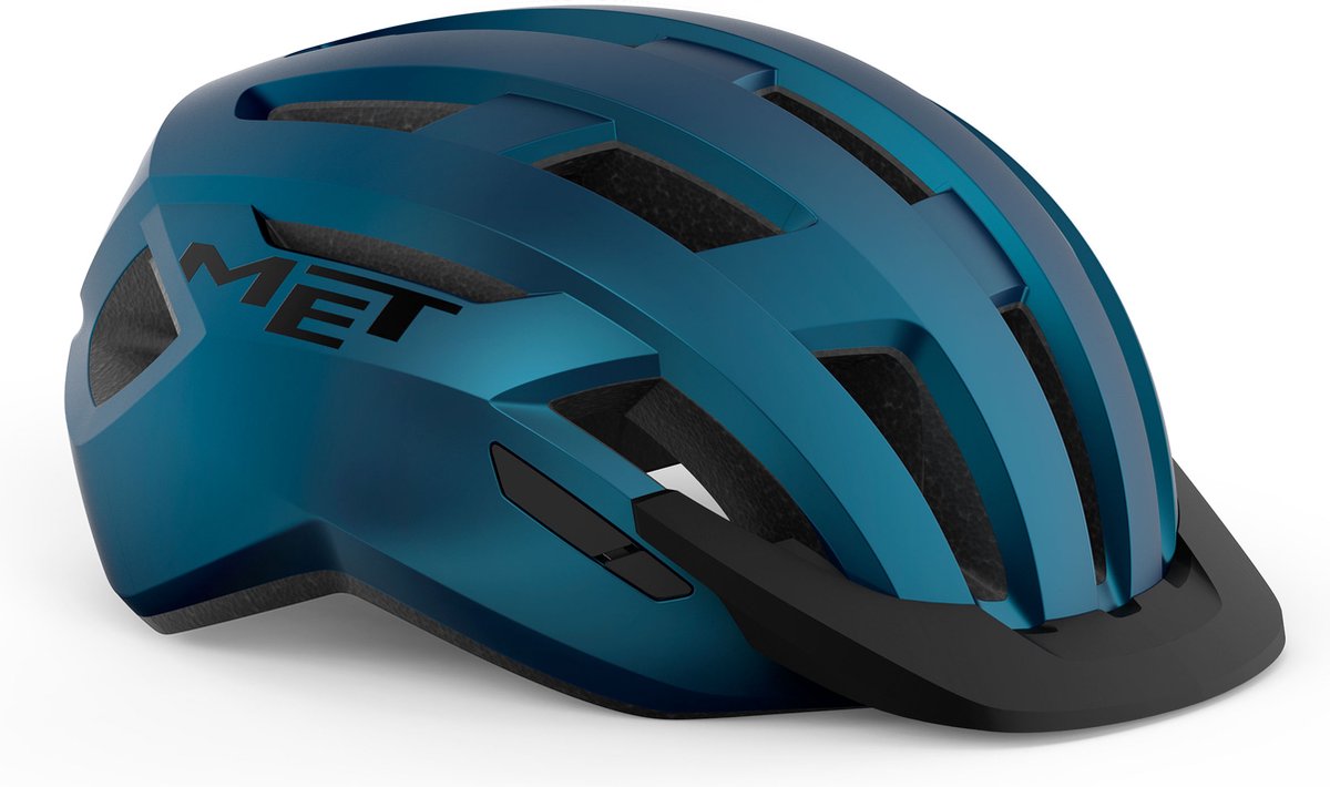 MET Allroad Fietshelm Mannen & Vrouwen – Fietshelm Volwassenen – Maat L (58-61cm) – Blue Metallic