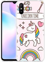 Xiaomi Redmi 9A Hoesje Unicorn Time - Designed by Cazy