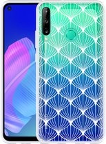 Huawei P40 Lite E Hoesje White Abstract Pattern Designed by Cazy
