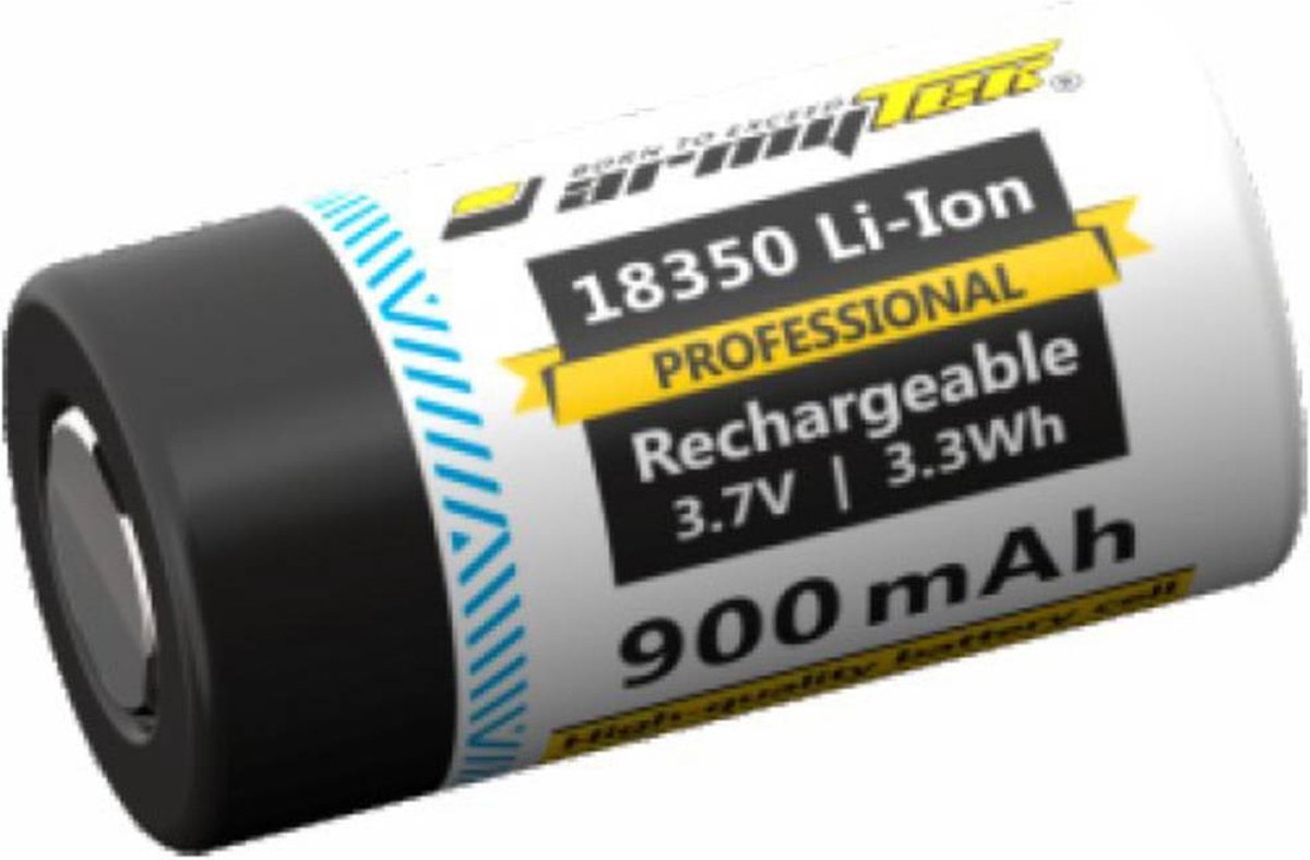 Out-Life - 18350 professional speciale oplaadbare batterij 18350 Li-ion 3.7 V 900 mAh