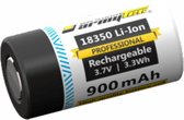 Out-Life - 18350 professional speciale oplaadbare batterij 18350 Li-ion 3.7 V 900 mAh