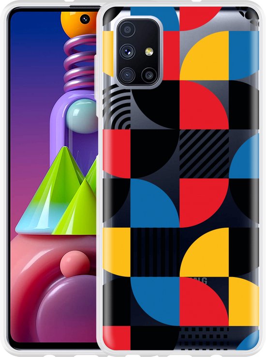 Samsung Galaxy M51 Hoesje Abstract Pattern Designed By Cazy 