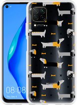Huawei P40 Lite Hoesje Teckels Designed by Cazy