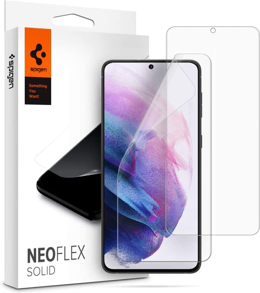 Spigen Neo Flex Solid Screen Protector voor Samsung Galaxy S21 - 2 Pack |  bol