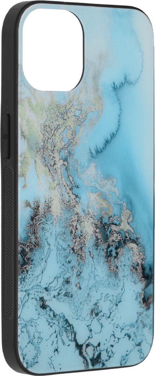 Techsuit - Glaze Series Hoesje voor iPhone 13 Pro Max - Blauwe Oceaan