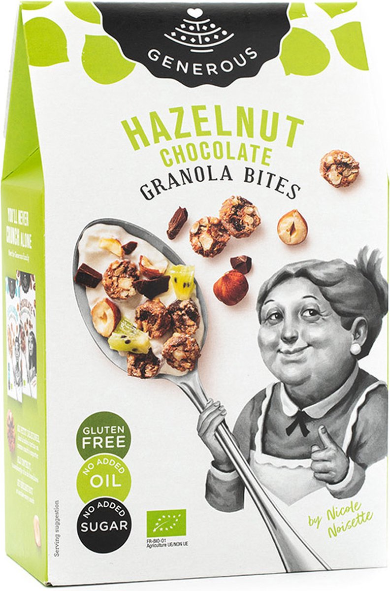 Hazelnut Chocolate Granola Bites 6x300g