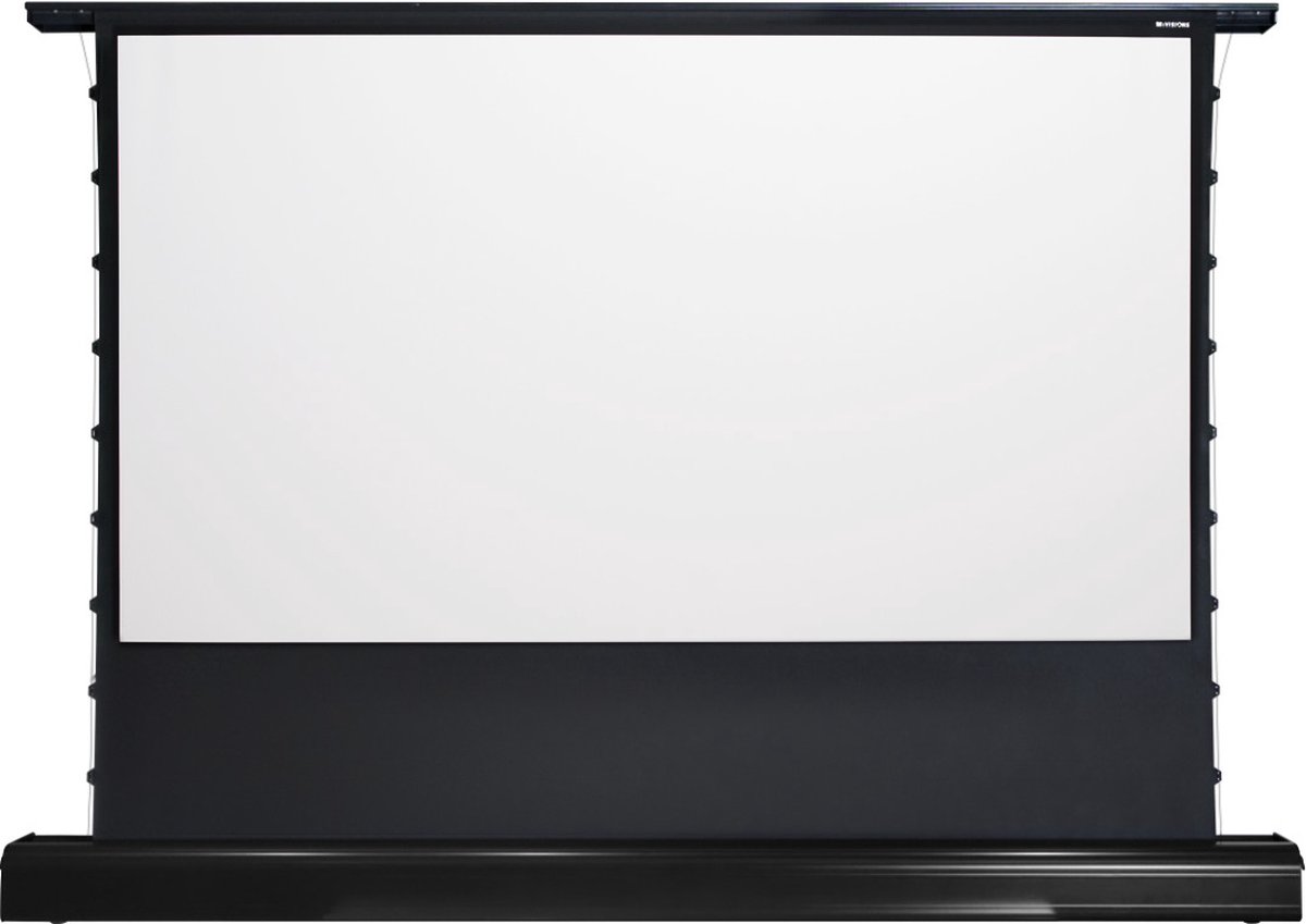 iVisions Electro FloorUp 4K Series projectiescherm 350 x 197 (16:9) met zwarte behuizing