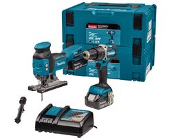 Makita DLX2355TJ Accu Combiset 2-delig (DHP484 + DJV181) 18V 5.0Ah in Mbox