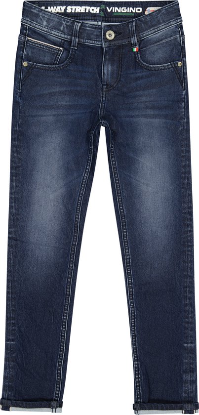 Vingino Jean Castiano Pour Garçon, Bleu Moyen Teinté, 12 Ans