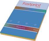 Kopieerpapier fastprint a4 80gr 5 kleur fel x 50v | Pak a 250 vel
