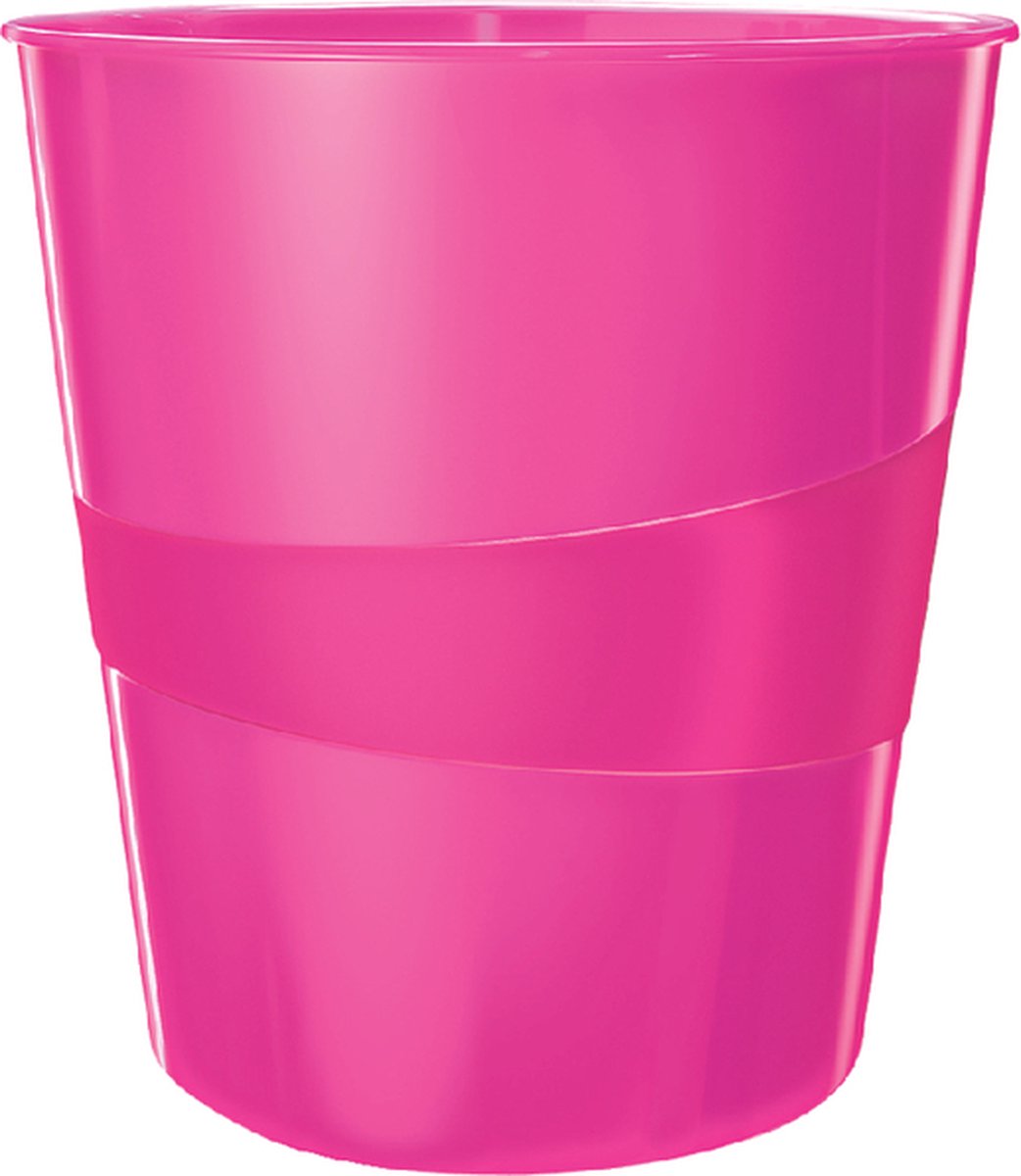 Goedkoopste Papierbak Leitz WOW 15liter roze