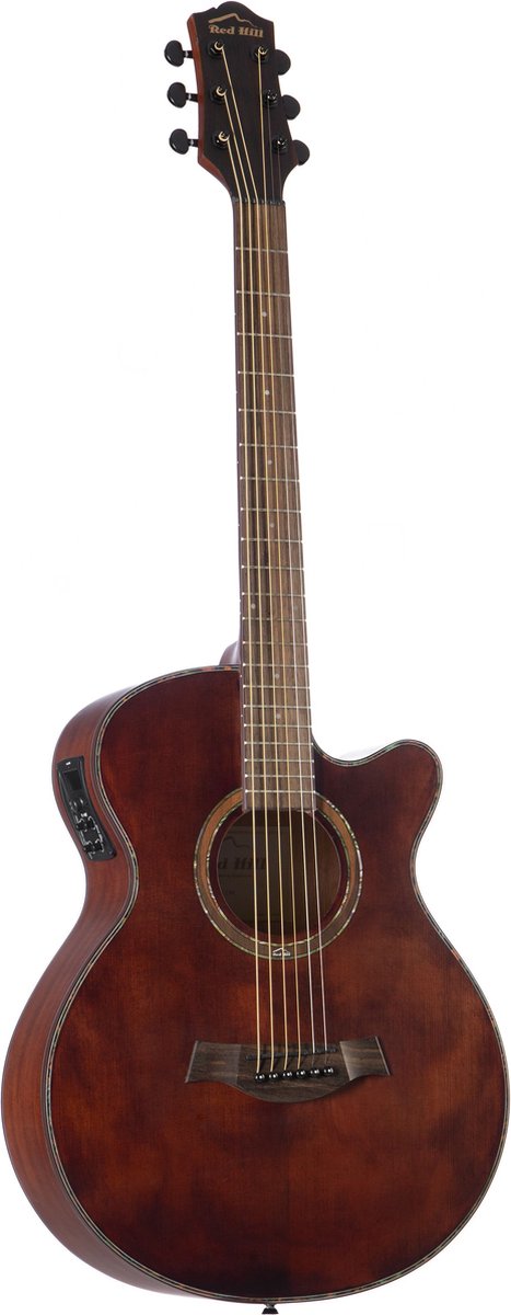 Red Hill Western Vintage Electric Brown - Akoestische gitaar