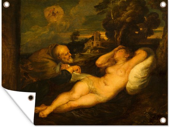 - Angelica bespied door de heremiet - Schilderij van Peter Paul Rubens
