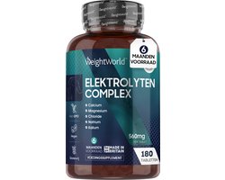 WeightWorld Elektrolyten supplement - 180 vegan capsules voor 6 maanden - Ondersteunt de elektrolytenbalans