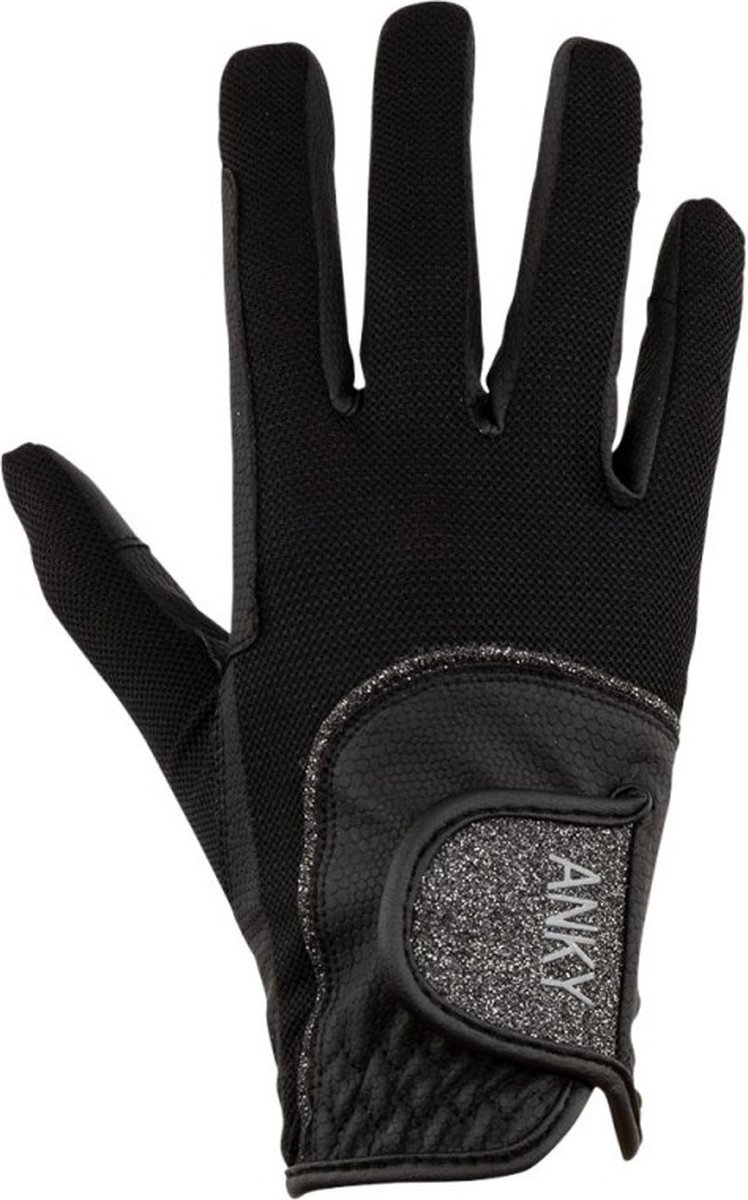 Handschoenen Technical Mesh Black/ Koper - 7.5 | Paardrij handschoenen