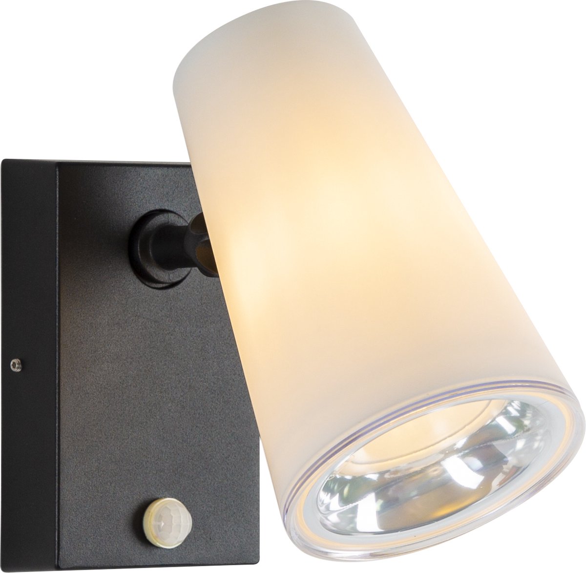 Buitenlamp met bewegingsmelder Spotter Melkglas E27 fitting sensor