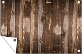 Décoration murale Planches - Bois - Wood - 180x120 cm - Affiche de jardin - Toile de jardin - Affiche d'extérieur