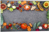 Acrylglas - Rechthoek van Fruit en Groente - 75x50 cm Foto op Acrylglas (Wanddecoratie op Acrylaat)