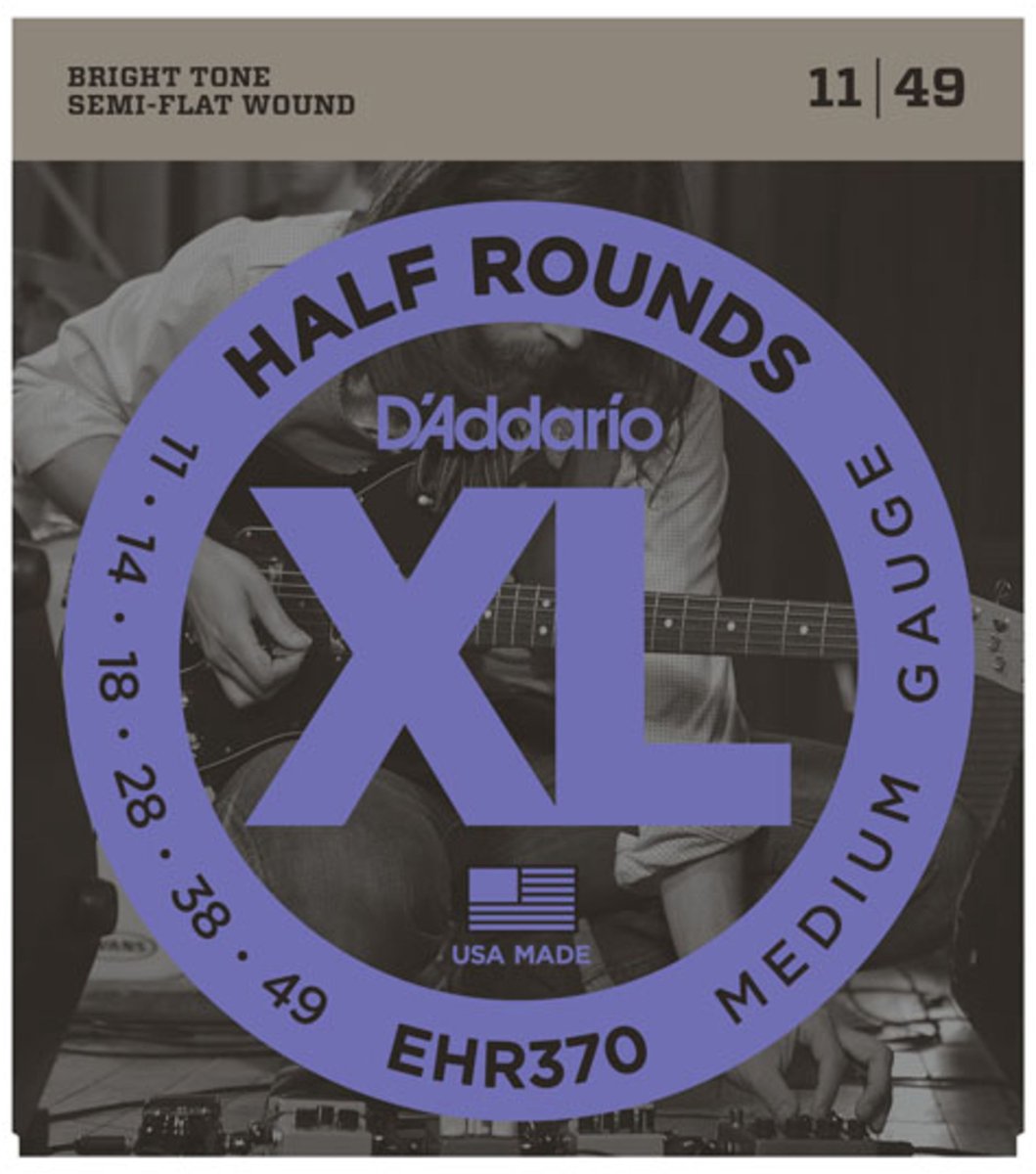 D'Addario EHR370 11-49 Half Roens Stainless Steel Medium - Elektrische gitaarsnaren