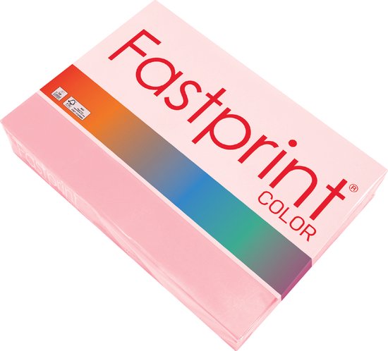 Kopieerpapier fastprint a4 80gr roze | Pak a 500 vel