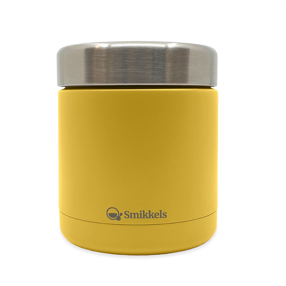 Smikkels - Thermos Lunchbox - Lunchbakje Kind - 350ml - Lunchpot school - Babyvoeding - Thermos voedselcontainer - Food jar - Snackbakje - Geel