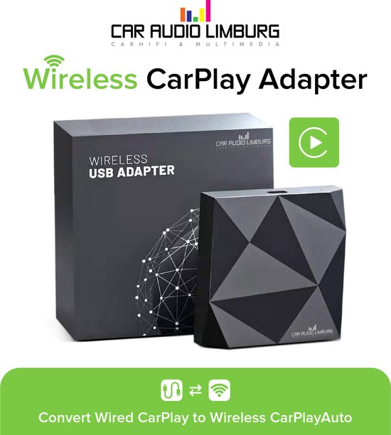 Carplay dongle Draadloos Carplay Wireless interface Apple Carplay