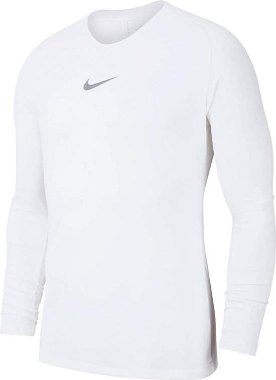 Nike Park Dry First Layer Shirt Thermoshirt - Maat XXL - Mannen - wit/grijs - Nike