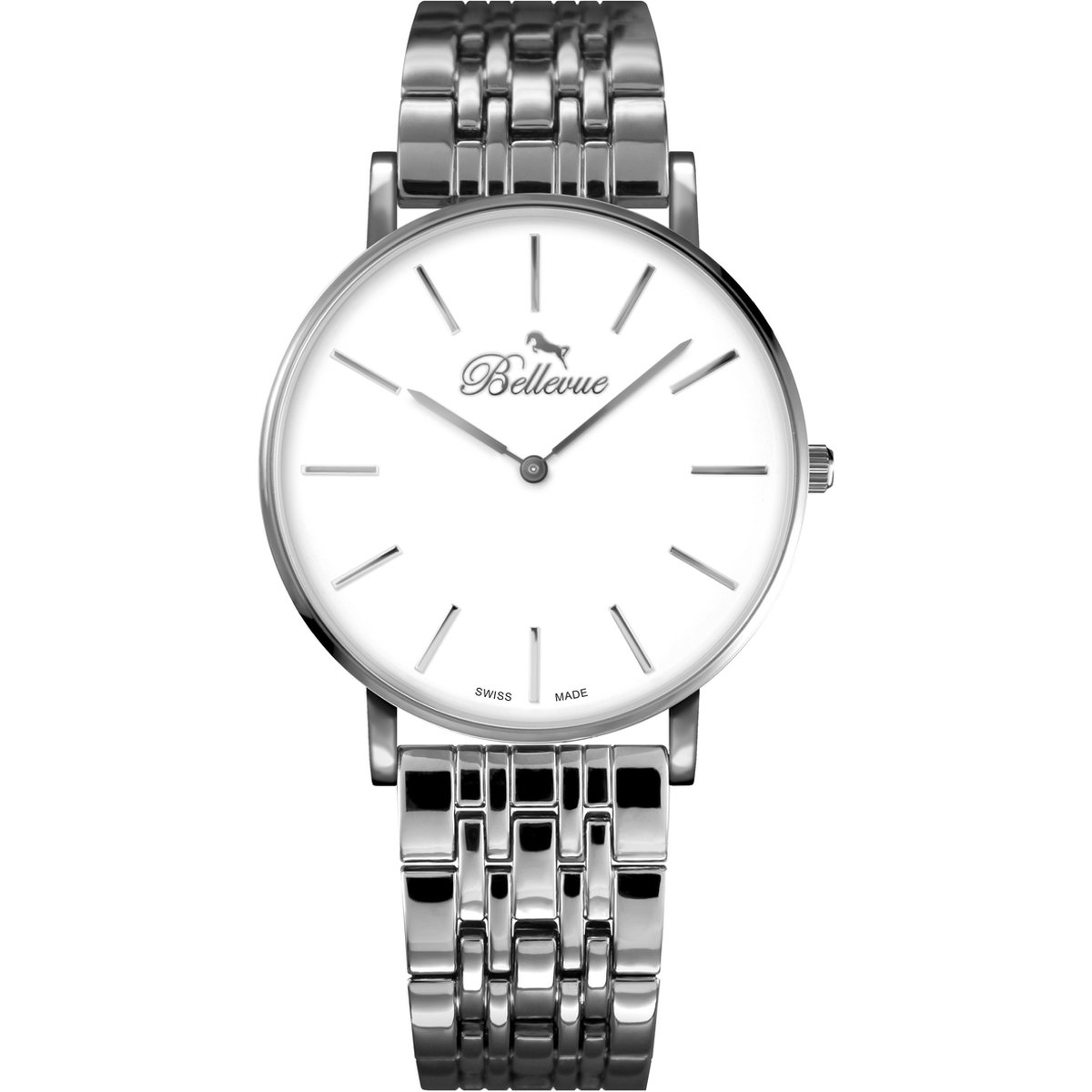 Bellevue - Dames Horloge - Zilver - Ø 40mm