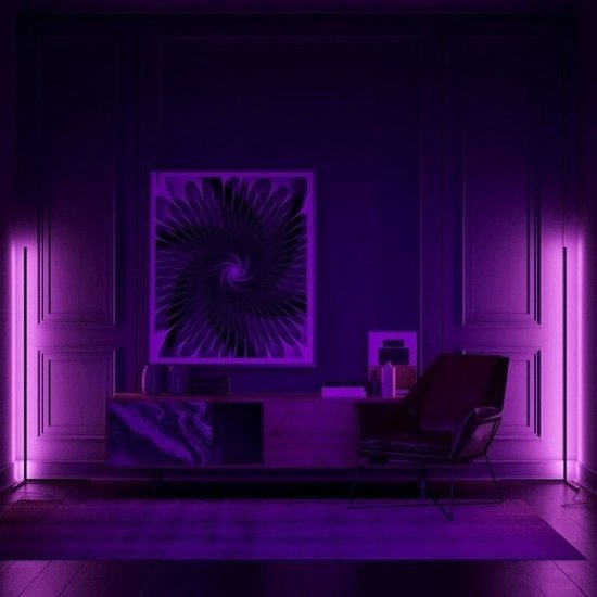 thumbnail: OUTON LED Vloerlamp RGBCW - Dimbare Staande Lamp Met App, Afstandsbediening En Muzieksync