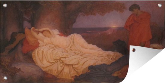 Schuttingposter Cymon en Iphigenia - Schilderij van Frederic Leighton ...