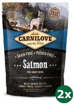 2x1,5 kg Carnilove salmon adult hondenvoer