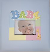 foto album BABY blauw 20 pagina's geboorte en levensloop