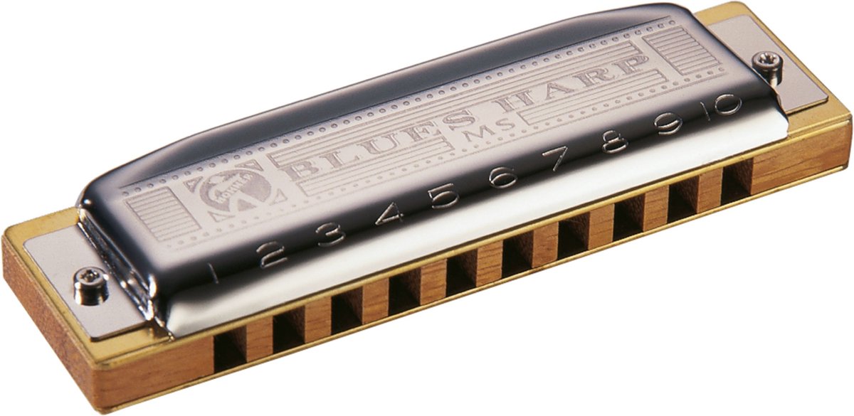Hohner blauws Harp H MS - Diatonische mondharmonica