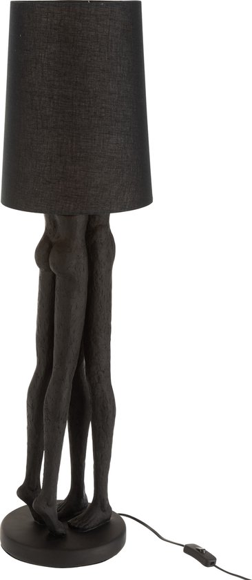 J-Line Paar Jongens Poly Wit/Taupe