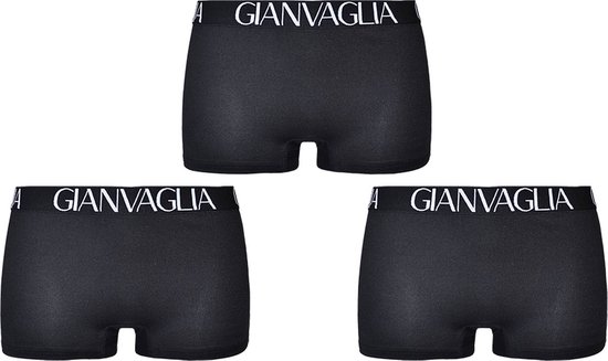 Dames Boxershorts Gianvaglia – Set van 10 - Korte Pijp - Zwart - XL