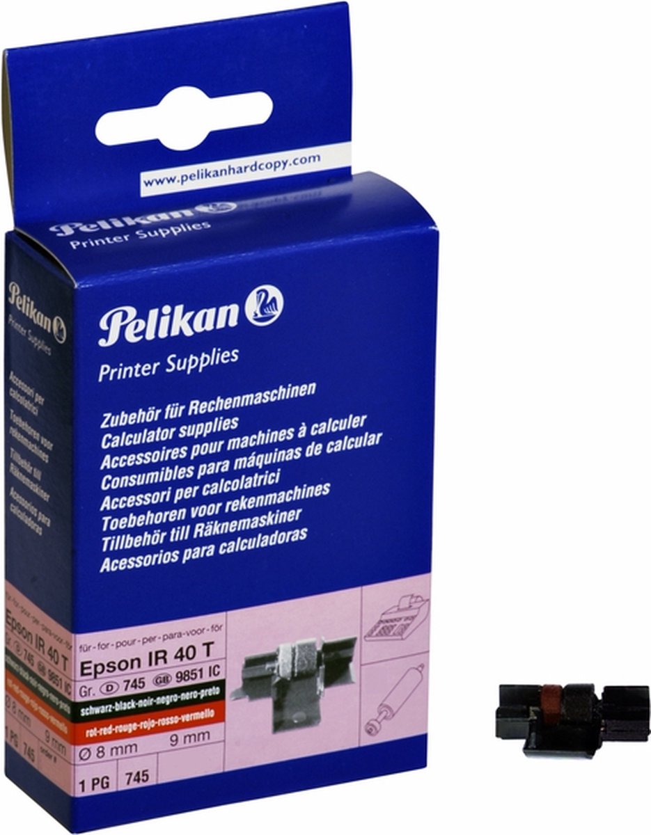 Inktrol Pelikan groep 745 IR-40T zwart-rood