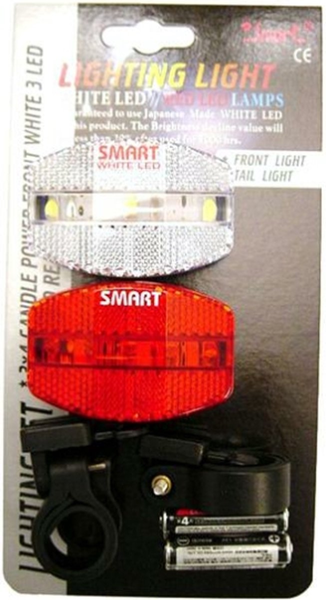 Smart - Lichtset - Voorlicht 3 led - Achterlicht 5 led