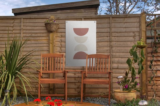 Décoration de jardin Minimalisme - Pastel - Design - 40x60 cm - Affiche de jardin