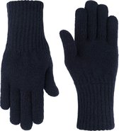 NOMAD® Turoa Handschoenen Dames | One Size Donkerblauw | Winter Warm & Zacht | Gebreide Wolmix