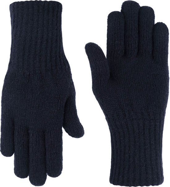 NOMAD® Turoa Handschoenen Dames | One Size Donkerblauw | Winter Warm & Zacht | Gebreide Wolmix