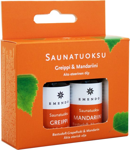 Foto: Emendo sauna geuren grapefruit mandarijn 2 x 10 ml